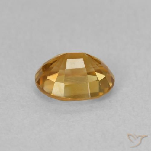 Zircone Champagne naturale da 1.03 ct, Ovale, VVS-VS