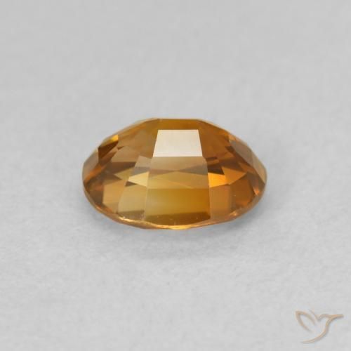 Zircone Arancio Terra naturale da 1.06 ct, Ovale, VVS-VS