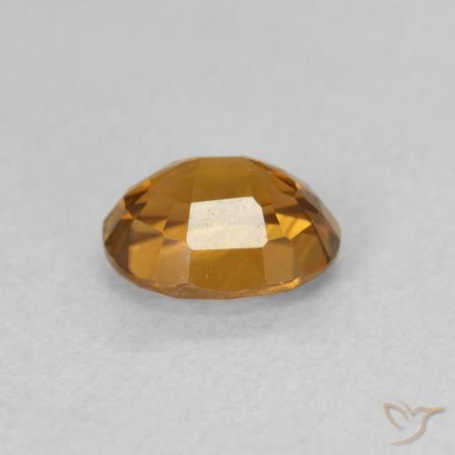 Zircone Arancione marroncino naturale da 1.02 ct, Ovale, VVS-VS