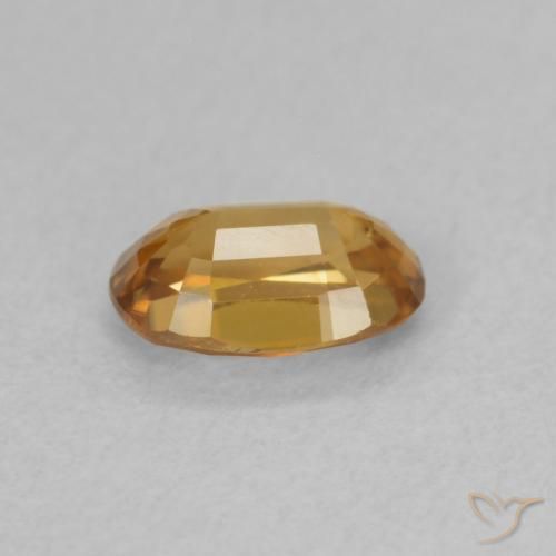 Zircone Marrone dorato naturale da 0.77 ct, Ovale, VVS-VS