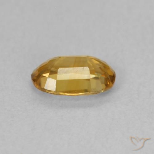Zircone Marrone dorato naturale da 0.70 ct, Ovale, VVS-VS