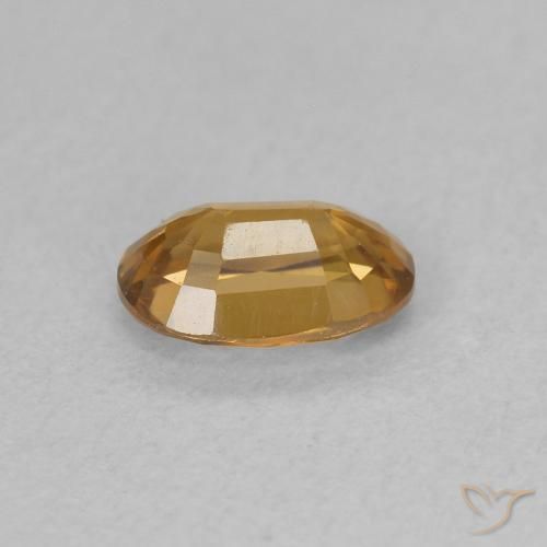 Zircone Marrone dorato naturale da 0.72 ct, Ovale, VVS-VS
