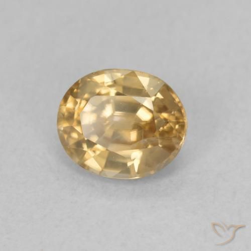 Zircone Champagne naturale da 1.00 ct, Ovale, VS