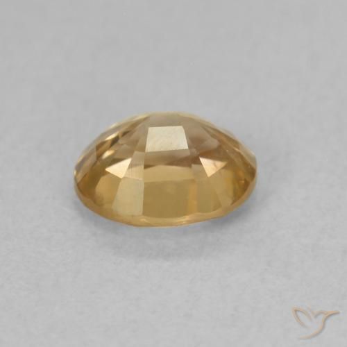 Zircone Champagne naturale da 1.00 ct, Ovale, VS