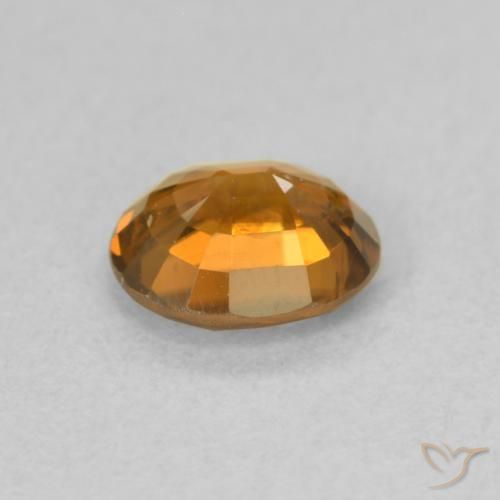 Zircone Arancione scuro naturale da 0.96 ct, Ovale, VS