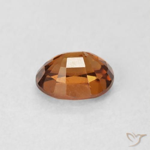 Zircone Arancio Terra naturale da 1.01 ct, Ovale, VS