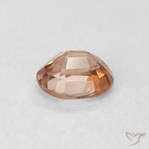Zircone Light Grapefruit Pink naturale da 1.00 ct, Ovale, VS