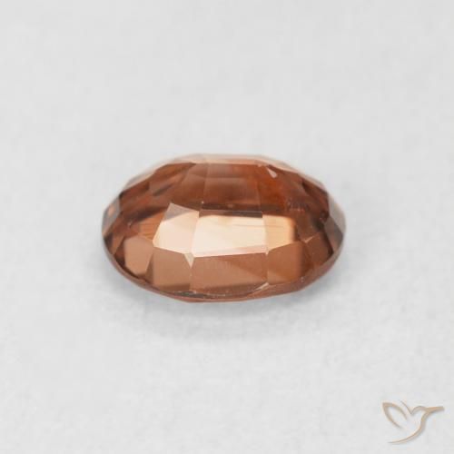 Zircone Arancione scuro naturale da 1.02 ct, Ovale, VS