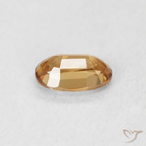 Zircone Arancio ruggine naturale da 0.69 ct, Ovale, VVS-VS