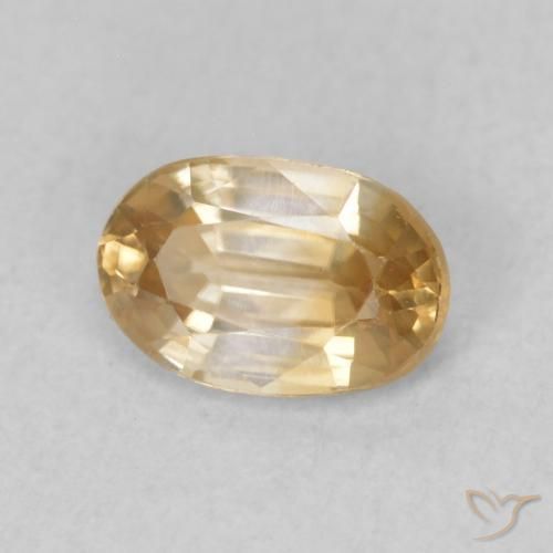 Zircone Oro naturale da 0.71 ct, Ovale, VVS-VS