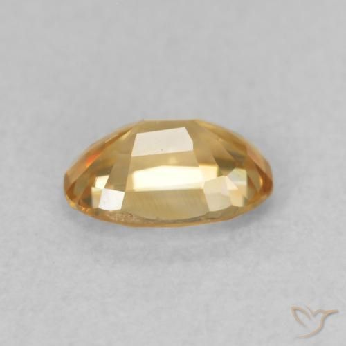 Zircone Oro medio naturale da 0.66 ct, Ovale, VVS-VS