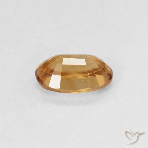 Zircone Arancio Medio naturale da 0.74 ct, Ovale, VVS
