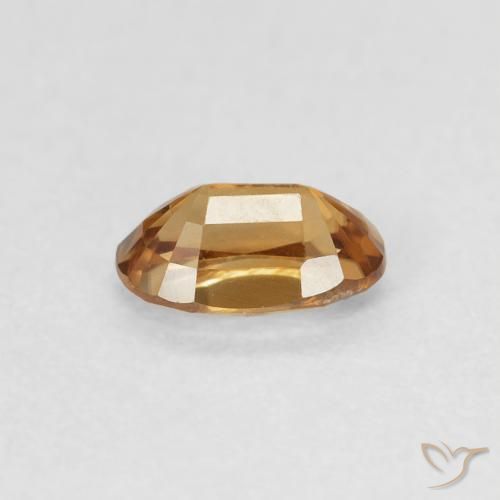 Zircone Oro medio naturale da 0.74 ct, Ovale, VVS