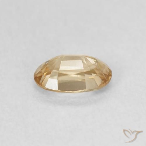 Zircone Giallo chiaro naturale da 0.73 ct, Ovale, VVS