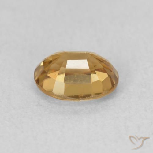 Zircone Champagne naturale da 0.94 ct, Ovale, VVS-VS