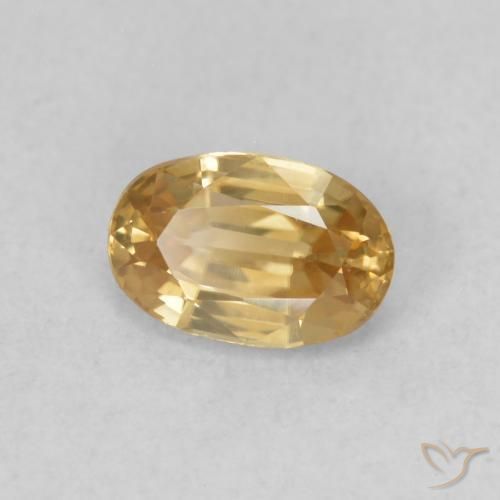Zircone Oro naturale da 0.71 ct, Ovale, VVS-VS