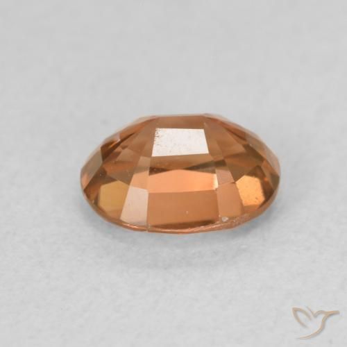 Zircone Arancione scuro naturale da 1.06 ct, Ovale, VS