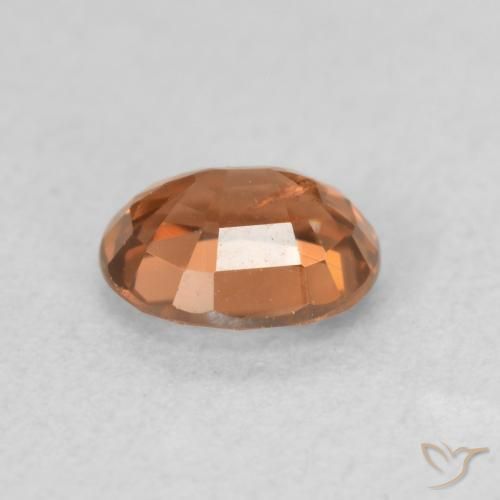 Zircone Arancione chiaro naturale da 0.93 ct, Ovale, VS