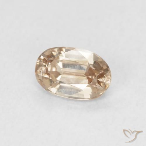 Zircone Giallo chiaro naturale da 0.73 ct, Ovale, VVS