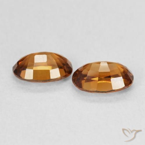 Gemme di Zircone Arancia Fuoco naturale da 1.60 ct, Ovale, VVS