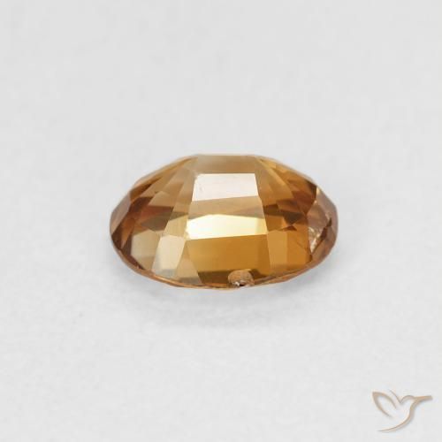 Zircone Oro medio naturale da 0.98 ct, Ovale, VS