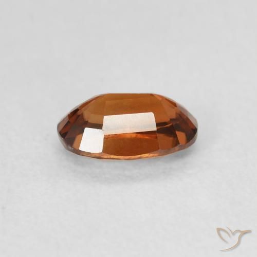 Zircone Arancione Ambra naturale da 0.78 ct, Ovale, VS
