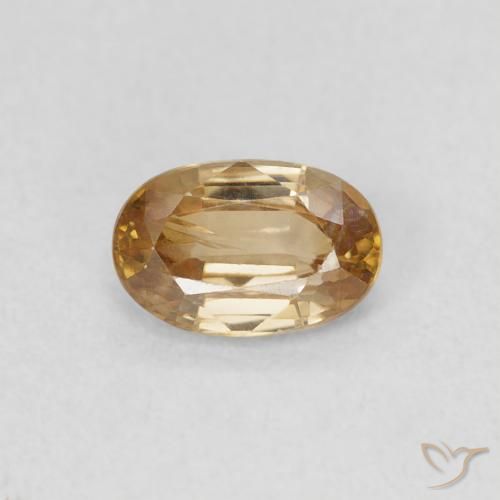0.69ct Naturale Oro Zircone, Ovale, VS