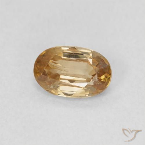 Zircone Oro naturale da 0.69 ct, Ovale, VS