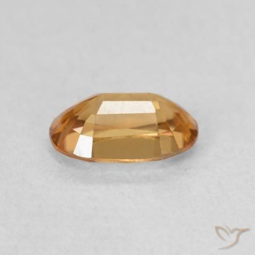 Zircone Arancio Medio naturale da 0.66 ct, Ovale, VVS