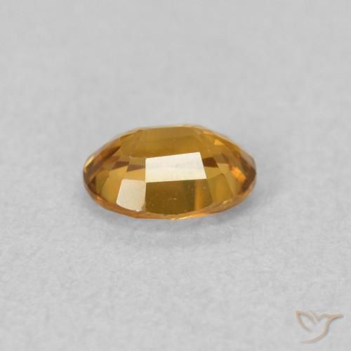 Zircone Oro medio naturale da 0.55 ct, Ovale, VVS