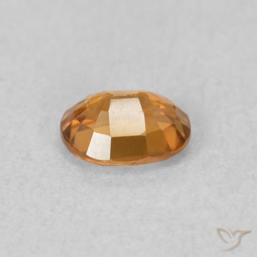 Zircone Marrone arancio naturale da 0.61 ct, Ovale, VVS