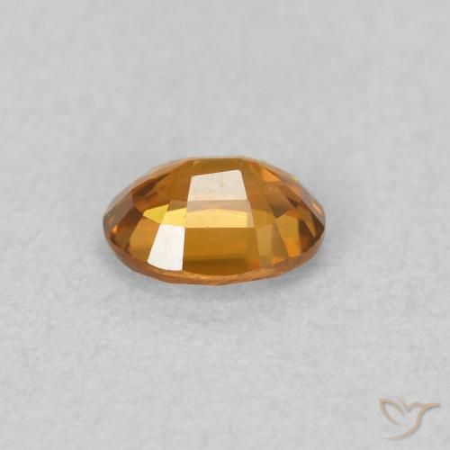 Zircone Marrone arancio naturale da 0.57 ct, Ovale, VVS