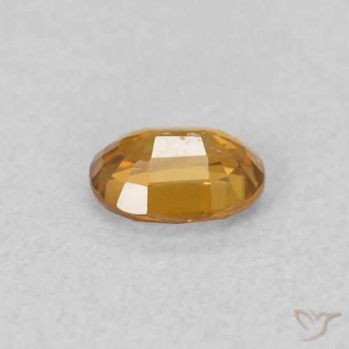 Zircone Marrone dorato naturale da 0.61 ct, Ovale, VVS
