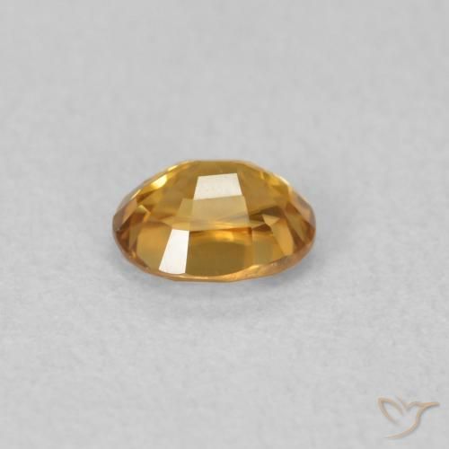 Zircone Marrone dorato naturale da 0.66 ct, Ovale, VVS