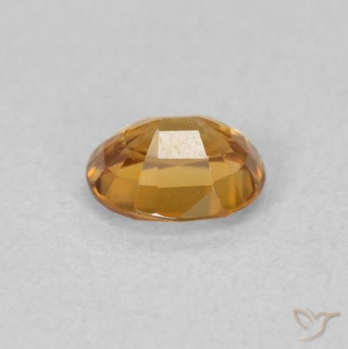 Zircone Marrone dorato naturale da 0.96 ct, Ovale, VVS