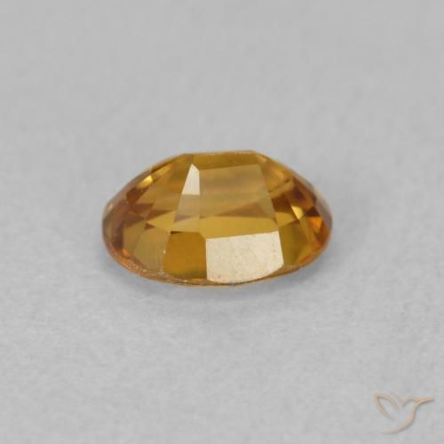 Zircone Arancio-Oro naturale da 0.91 ct, Ovale, VVS