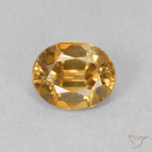 1.16ct Naturale Oro medio Zircone, Ovale, VVS