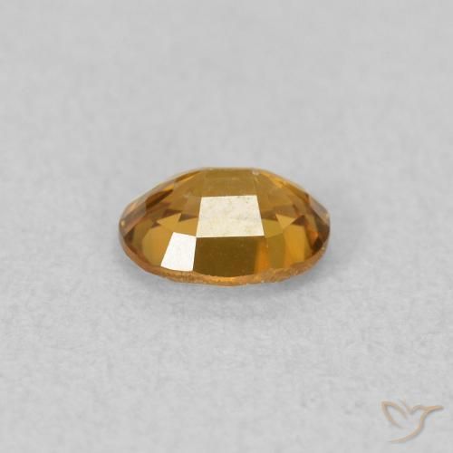 Zircone Arancio Medio naturale da 0.58 ct, Ovale, VVS-VS