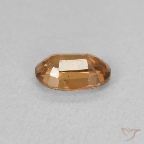 Zircone Arancio Medio naturale da 0.75 ct, Ovale, VVS-VS