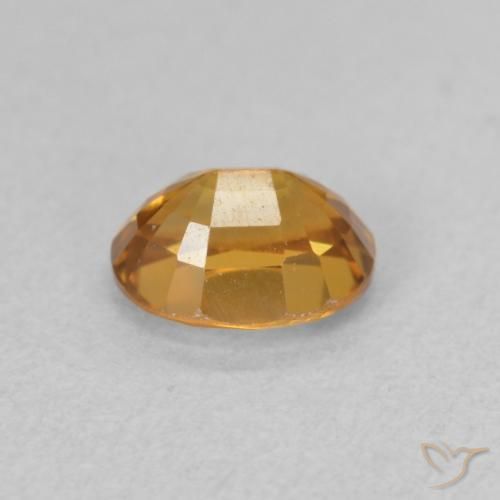 Zircone Arancio Medio naturale da 1.07 ct, Ovale, VVS
