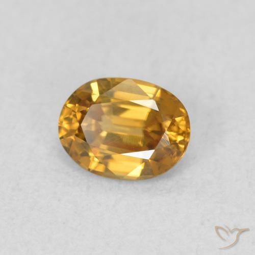 Zircone Oro naturale da 0.59 ct, Ovale, VVS