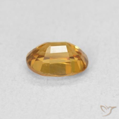 Zircone Oro naturale da 0.59 ct, Ovale, VVS