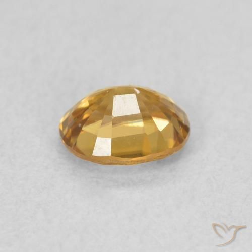 Zircone Oro marroncino naturale da 0.65 ct, Ovale, VS