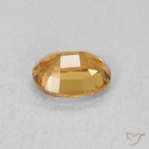 Zircone Arancio Medio naturale da 0.62 ct, Ovale, VVS