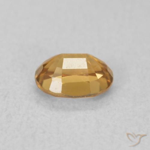 Zircone Arancio Medio naturale da 0.62 ct, Ovale, VVS