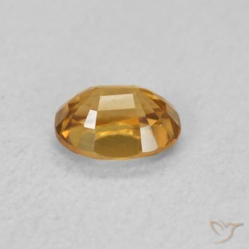 Zircone Arancio Medio naturale da 0.61 ct, Ovale, VVS