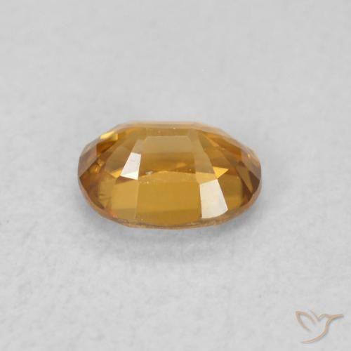 Zircone Marrone arancio naturale da 0.63 ct, Ovale, VVS