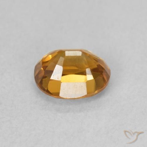Zircone Arancio Medio naturale da 1.10 ct, Ovale, VVS