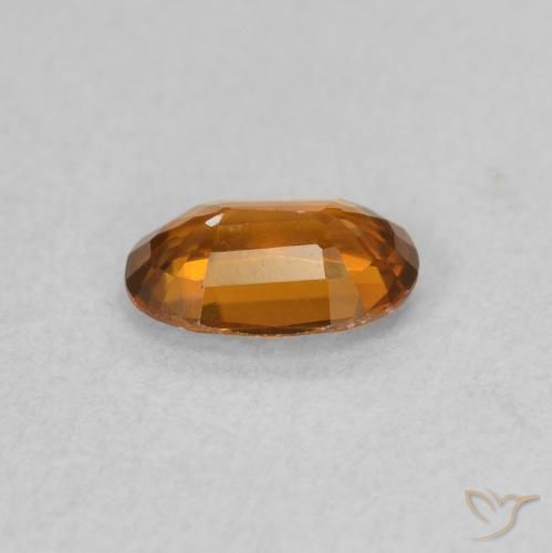 Zircone Arancio Medio naturale da 0.62 ct, Ovale, VVS
