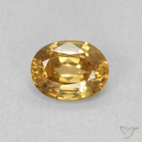 0.64ct Naturale Champagne Zircone, Ovale, VVS